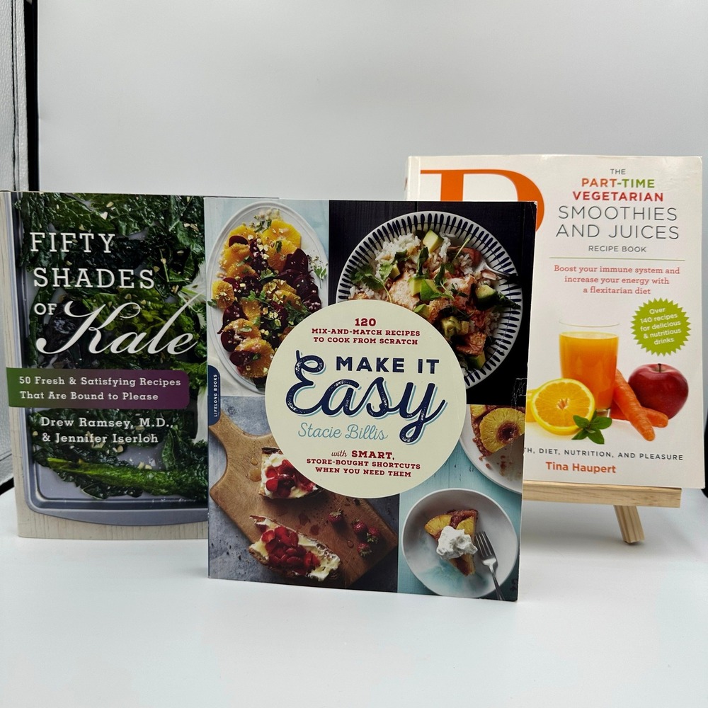 Healthy Cooking‎ Lot 3 Fifty Shades Kale Make It Easy Smoothies Hardcover PB